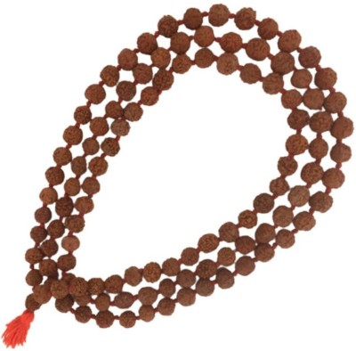 Mayapuri Rudraksha Japa Mala 108 Beads Original for Jaap/Pooja/Astrology (Pack of 1) Wood Chain