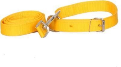 Pet Club51 PC39 Collar & Leash Yellow Dog Collar & Leash(Large, Yellow)