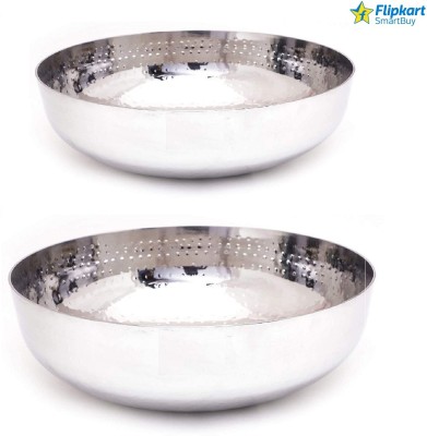 Flipkart SmartBuy Kadhai 19 cm, 22 cm diameter 1.5 L, 2 L capacity(Stainless Steel)