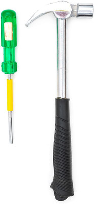 Globus 831...1/2 LBS HAMMER AND SCREWDRIVER DOUBLE SIDED / 8 INCH Hand Tool Kit(2 Tools)