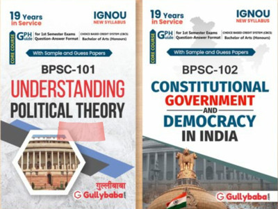IGNOU BPSC-101 Understanding Political Theory, BPSC-102 Constitutional Government And Democracy In India(Paperback, GPH Panel of Experts)