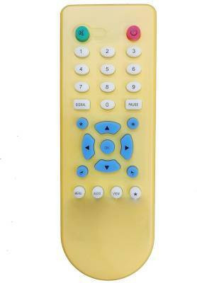 Akshita DISH Compatible For DVB Set Top Box Unbreakable Remote Control ( Chake Image With Old Remote ) DD Free Remote Controller(Yellow)