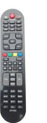 Akshita TV Compatible For DTH55 HD Universa & Recording Remote Control Old Long ( Chake Image With Old Remote ) DISH TV Remote Controller(Black)