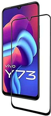 GDBUY Edge To Edge Tempered Glass for Vivo Y73(Pack of 1)