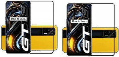 kentop Edge To Edge Tempered Glass for Realme GT 5G + Realme GT(Pack of 2)