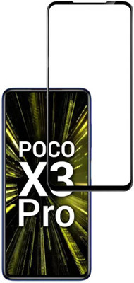 aplexx Edge To Edge Tempered Glass for Poco X3 Pro, Poco X3(Pack of 1)