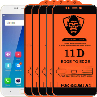 MaxR Edge To Edge Tempered Glass for Mi A1(Pack of 5)