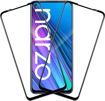 aplexx Edge To Edge Tempered Glass for Realme narzo 30 pro, Realme narzo 30 pro 5G(Pack of 2)