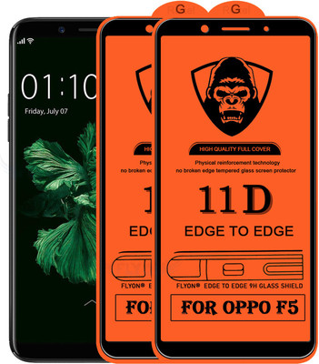 MaxR Edge To Edge Tempered Glass for Oppo F5(Pack of 2)