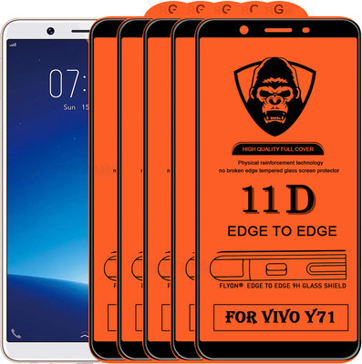 MaxR Edge To Edge Tempered Glass for VIVO Y71(Pack of 5)