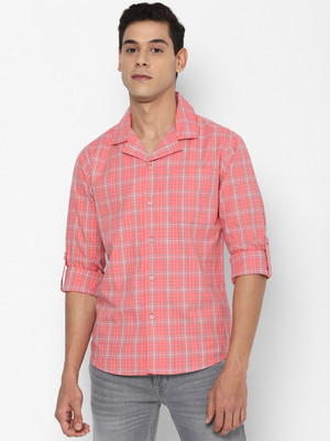 FOREVER 21 Men Checkered Casual Grey Shirt
