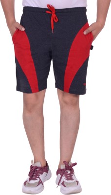 Vego Solid Men Black Bermuda Shorts