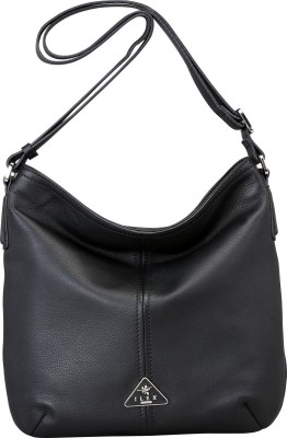 Ilex London Black Sling Bag ILEX 7530 BLACK WOMEN ACROSS BODY BAG