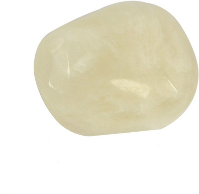 REIKI CRYSTAL PRODUCTS New- 87-Milky Moonstone-Single-Tumble-Stone-1pc (approx 15-30gm) Regular Asymmetrical Crystal, Quartz Stone(White 1 Pieces)