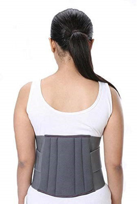 FIDO Lumbo Sacral (L.S Belt) Corset- Back Pain Belt Lumbar Waist Support Back / Lumbar Support(Grey)