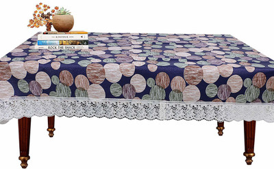 STYLZI Solid 4 Seater Table Cover(Blue, PVC)
