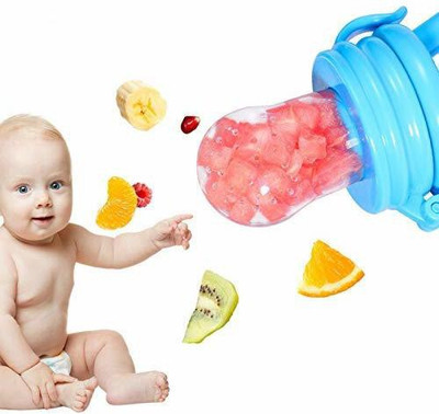DN BROTHERS Silicone Food/Fruit Nibbler, Soft Pacifier/Feeder, Teether for Infant Baby011 Teether(Multicolor)