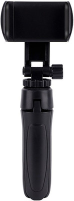 Alchiko Mini Stylish 360 Degree Rotated Horizontal & Vertical Tripod Stand For Mobilephones & Cameras Used For Table, Desk, Online Classes Tripod(Black, Supports Up to 300 g)