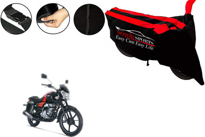 MotorSports Two Wheeler Cover for Bajaj(V12, Red)
