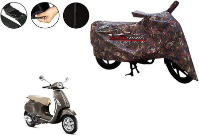 MotorSports Two Wheeler Cover for Piaggio(Vespa SXL 150, Green)