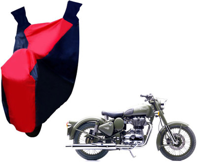 Selifaur Two Wheeler Cover for Royal Enfield(Bullet 500, Red, Blue)