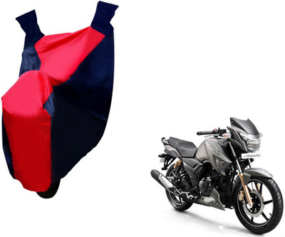 Selifaur Two Wheeler Cover for TVS(Apache, Red, Blue)