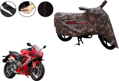 MotorSports Two Wheeler Cover for Honda(CBR 600 RR, Green)