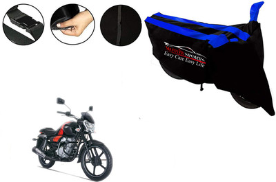 MotorSports Two Wheeler Cover for Bajaj(V12, Blue)