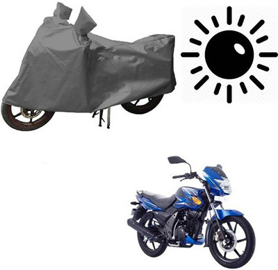 Atulit enterprises Waterproof Two Wheeler Cover for TVS(Flame SR125, Grey)
