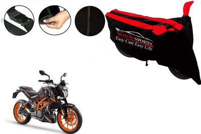 MotorSports Two Wheeler Cover for KTM(Duke 390 ABS, Red)