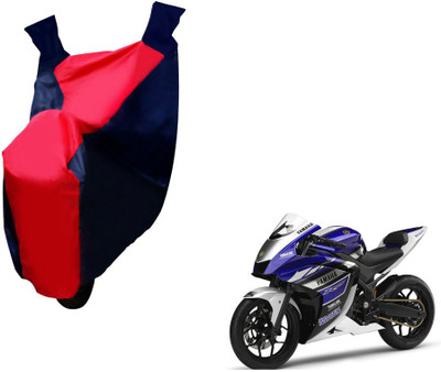 Selifaur Two Wheeler Cover for Yamaha(YZF R25, Red, Blue)