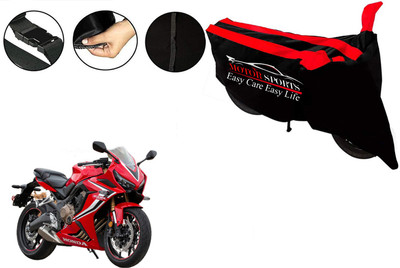 MotorSports Two Wheeler Cover for Honda(CBR 600 RR, Red)