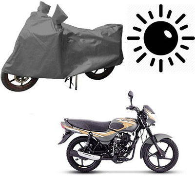 Atulit enterprises Waterproof Two Wheeler Cover for Bajaj(CT100, Grey)