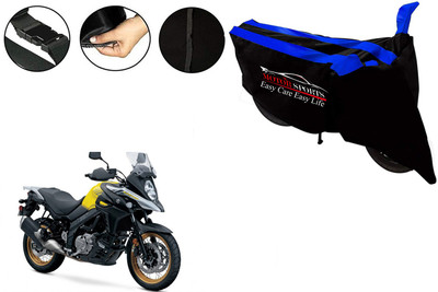 MotorSports Two Wheeler Cover for Suzuki(V Strom 650, Blue)
