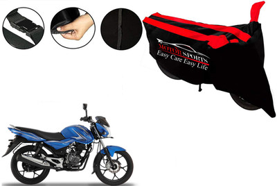 MotorSports Two Wheeler Cover for Bajaj(Discover 100 DTS-i, Red)