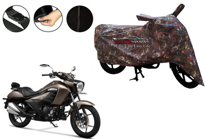 MotorSports Two Wheeler Cover for Suzuki(Intruder M800, Green)