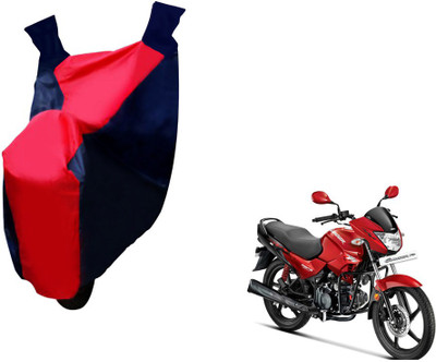 Selifaur Two Wheeler Cover for Hero(Glamour FI, Red, Blue)