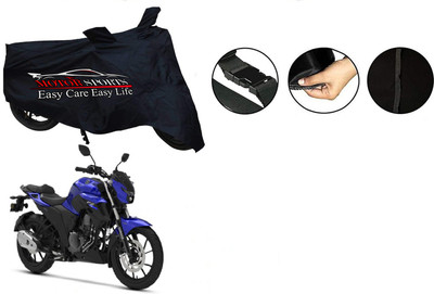 MotorSports Two Wheeler Cover for Yamaha(FZ16, Black)