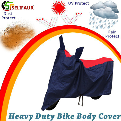 Selifaur Two Wheeler Cover for Piaggio(Vespa, Red, Blue)