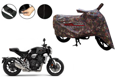 MotorSports Two Wheeler Cover for Honda(CB1000R Plus, Green)