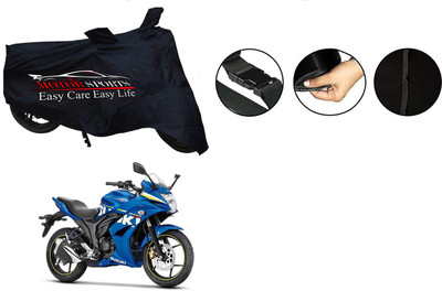 MotorSports Two Wheeler Cover for Suzuki(Gixxer 250, Black)