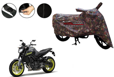 MotorSports Two Wheeler Cover for Yamaha(MT 9, Green)