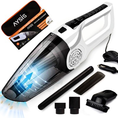 Zinsy 12V High Power Wet & Dry Portable Handheld Car Vacuum Cleaner Car Vacuum Cleaner with Anti-Bacterial Cleaning, 2 in 1 Mopping and Vacuum, Anti-Bacterial Cleaning, Reusable Dust Bag new 2025 Car Vacuum Cleaner(White)