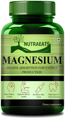 NutraEats Magnesium Complex Supplement with Magnesium Glycinate Pro(60 Capsules)