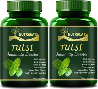 NutraEats Tulsi Capsules for Men & Women to Boost Immunity Ultra(2 x 60 Capsules)
