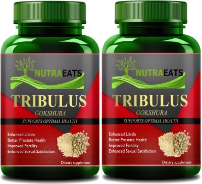 NutraEats Tribulus Terrestris Gokshura Supplement (Gokshura) Premium(2 x 60 Capsules)