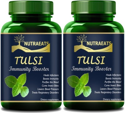 NutraEats Tulsi Immunity Booster Capsules for Men & Women Pro(2 x 60 Capsules)