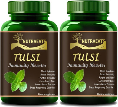 NutraEats Tulsi Immunity Booster with Natural Vitamin C & Zinc Ultra(2 x 60 Capsules)