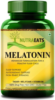 NutraEats Melatonin 5mg Sleeping Tablets with Tagara 125mg Ultra(60 Tablets)