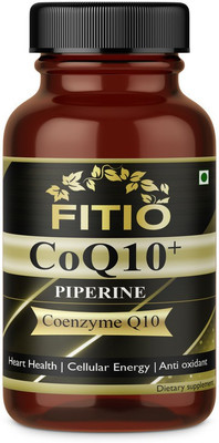 FITIO Coenzyme Q10 ,COQ10 100mg High Absorption with Piperine & DHA Pro(60 Capsules)